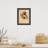 Achille Mauzan, jaren '20, Art Deco Flapper Poster (Keuken)