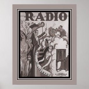 Achille Mauzan  Radio Ad Poster