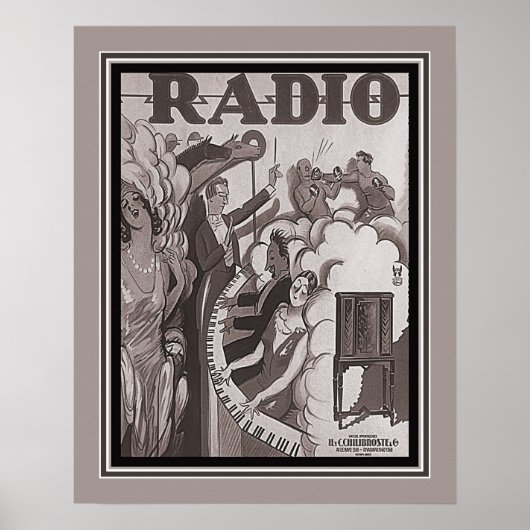 Achille Mauzan  Radio Ad Poster (Voorkant)