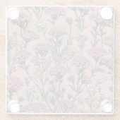 Achillea Desert Eve Deep Roos Glazen Onderzetter (Achterkant)