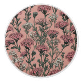 Achillea Desert Eve Deep Roos Keramische Knop (Voorkant)