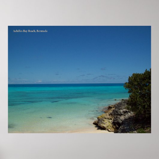 Achilles Bay Beach, Bermuda Poster (Voorkant)