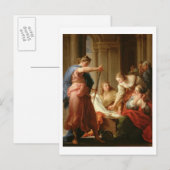 Achilles bij de rechtbank van koning Lycomedes met Briefkaart (Voorkant / Achterkant)