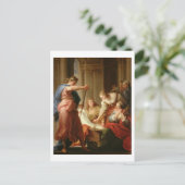 Achilles bij de rechtbank van koning Lycomedes met Briefkaart (Staand voorkant)