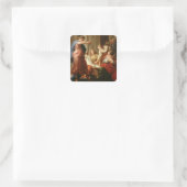 Achilles bij de rechtbank van koning Lycomedes met Vierkante Sticker (Tas)