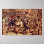 Achilles Defeated Hector.. door Peter Paul Rubens Poster (Voorkant)