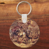 Achilles Defeated Hector.. door Peter Paul Rubens Sleutelhanger (Voorkant)