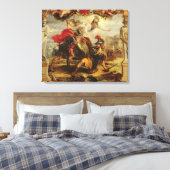 Achilles Defeting Hector, 1630-32 Canvas Afdruk (Insitu (Slaapkamer))