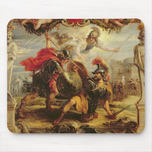 Achilles Defeting Hector, 1630-32 Muismat (Voorkant)