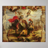 Achilles Defeting Hector, 1630-32 Poster (Voorkant)