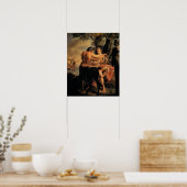 Achilles en de Centaur Chiron Poster (Keuken)