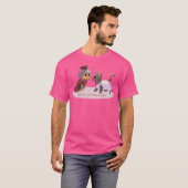 Achilles en Patroculus Cat Pun T-shirt (Voorkant volledig)