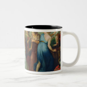 Achilles erkende, 1799 tweekleurige koffiemok