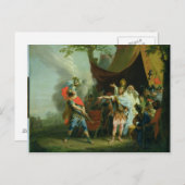 Achilles heeft een geschil met Agamemnon, 1776 Briefkaart (Voorkant / Achterkant)