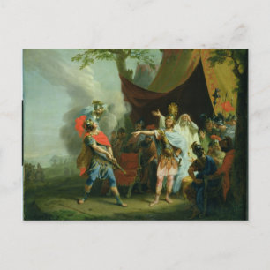 Achilles heeft een geschil met Agamemnon, 1776 Briefkaart