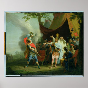 Achilles heeft een geschil met Agamemnon, 1776 Poster