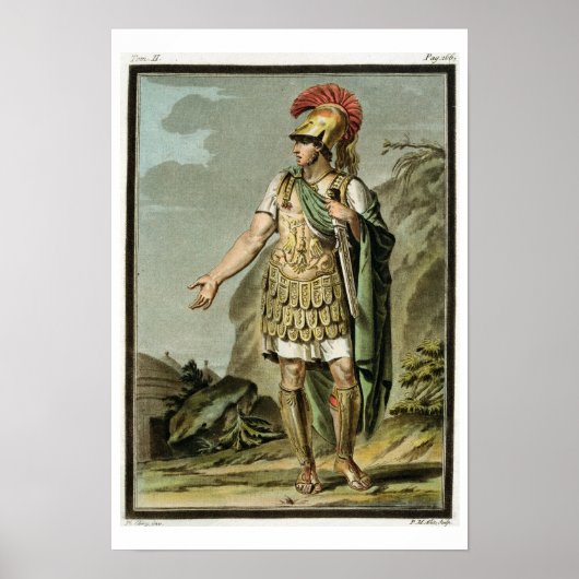 Achilles in Armor, kostuum voor 'Iphigenia in Auli Poster (Voorkant)