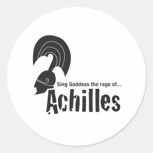Achilles Ronde Sticker (Voorkant)