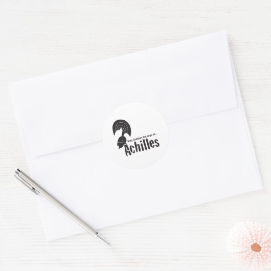 Achilles Ronde Sticker (Envelop)