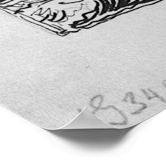 Achilles Taught van Centaur Chiron How to Play Lyr Poster (Hoek)