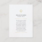 Achillius van Larissa Orthodoxe Kaart Plaatskaartje (Achterkant)