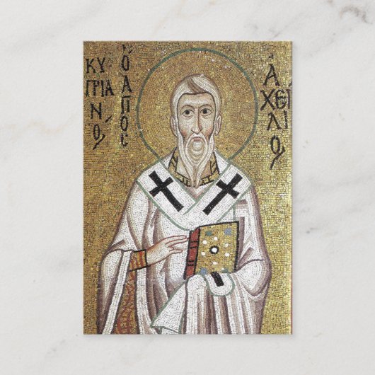 Achillius van Larissa Orthodoxe Kaart Plaatskaartje (Voorkant)