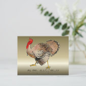 Aching Neck Turkey Briefkaart (Staand voorkant)