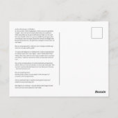 Achlys Schaduw Werk Godin Postkaart (Achterkant)