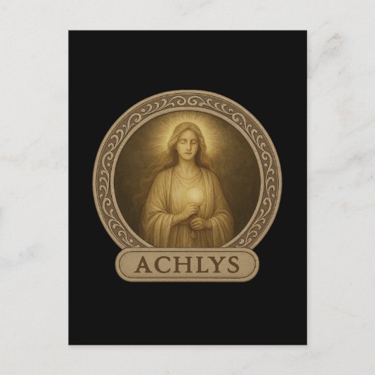 Achlys Schaduw Werk Godin Postkaart (Voorkant)