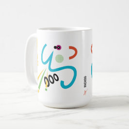 Achoo Abstracte Moderne Kunst Retro Mok