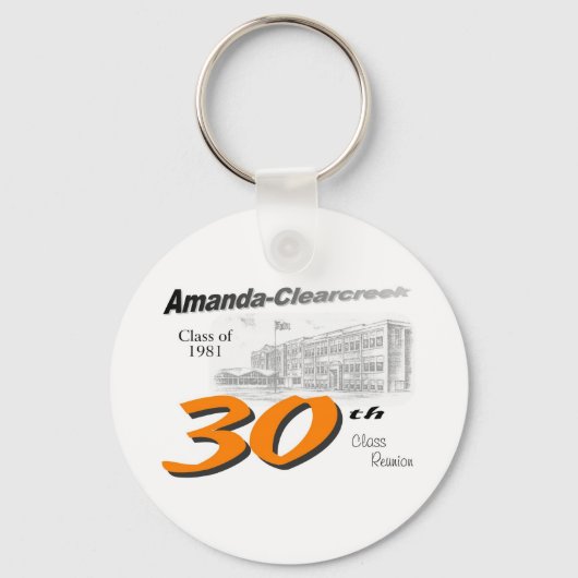 ACHS 30e klas reünie logo Sleutelhanger (Voorkant)