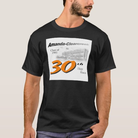 ACHS 30e klas reünie-logo T-shirt (Voorkant)