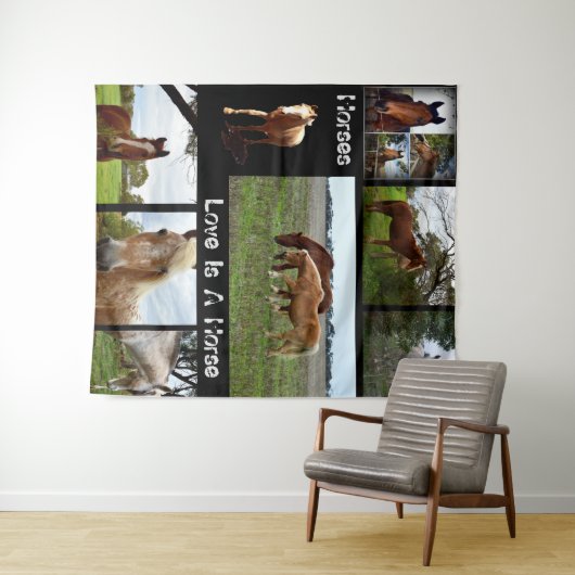 Acht Afbeeldingen Collarge, Wandkleed (In Situ (horizontaal))