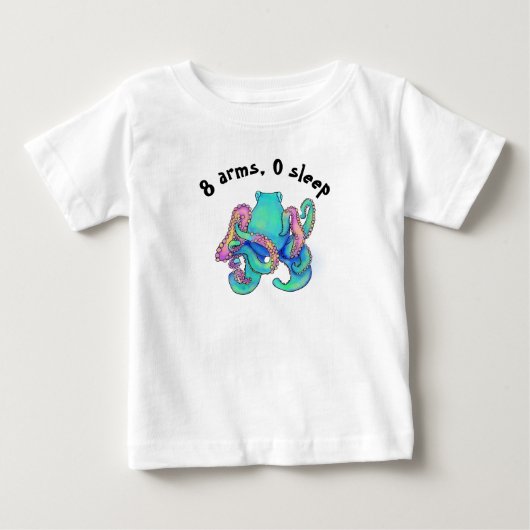 Acht armen, Zero Sleep peuter T-shirt (Voorkant)