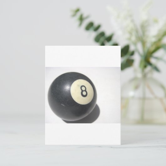 Acht baall briefkaart (Staand voorkant)