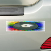 Acht baall bumpersticker (Op auto)