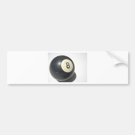 Acht baall bumpersticker (Voorkant)