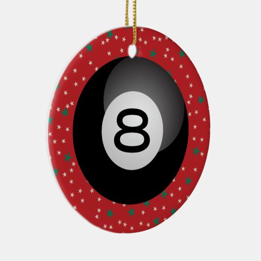 Acht baall keramisch ornament (Rechts)