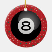 Acht baall keramisch ornament (Achterkant)