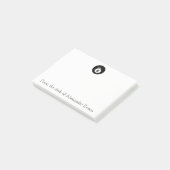 Acht baall post-it® notes (Schuin)