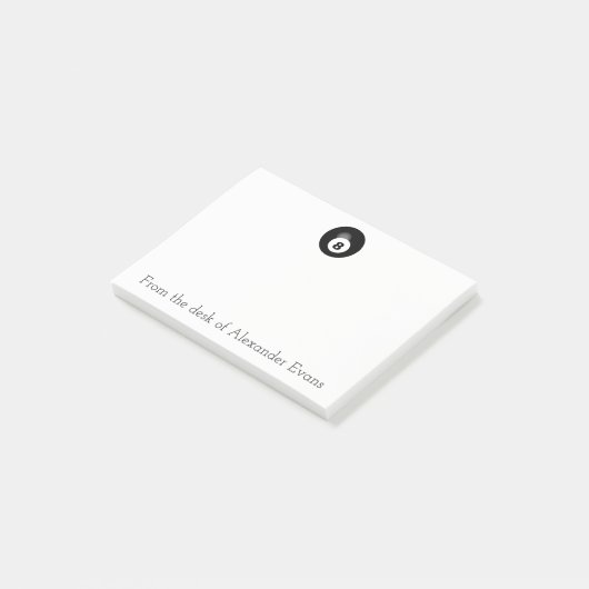 Acht baall post-it® notes (Schuin)