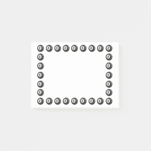 Acht baall post-it® notes (Voorkant)