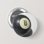 Acht baall ronde button 5,7 cm (Voorkant /achterkant)