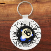 Acht baall sleutelhanger (Voorkant)