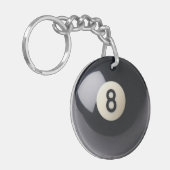 Acht baall sleutelhanger (Voorkant Links)