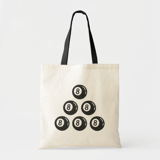 Acht baall tote bag (Voorkant)