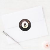 Acht bal - 8 Ball Ronde Sticker (Envelop)