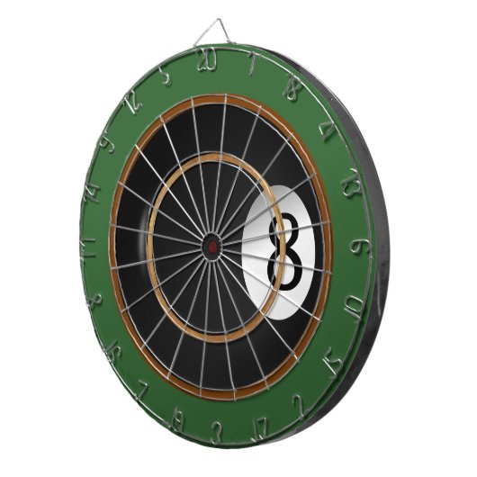 Acht Bal Billiard Custom Game Dart Boards Dartbord (Voorkant Rechts)