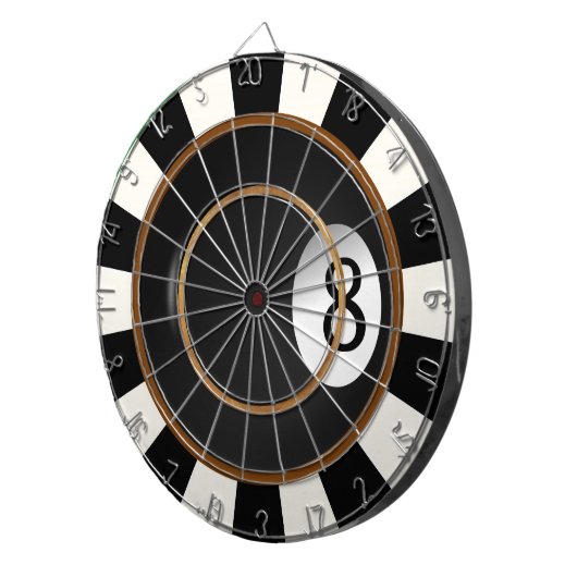 Acht Bal Billiard Custom Game Dart Boards Dartbord (Voorkant Rechts)