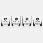 Acht balkbalken wit whisky glas (Voorkant)